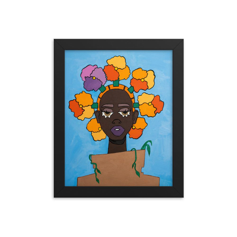 Framed "POTHEAD" Print