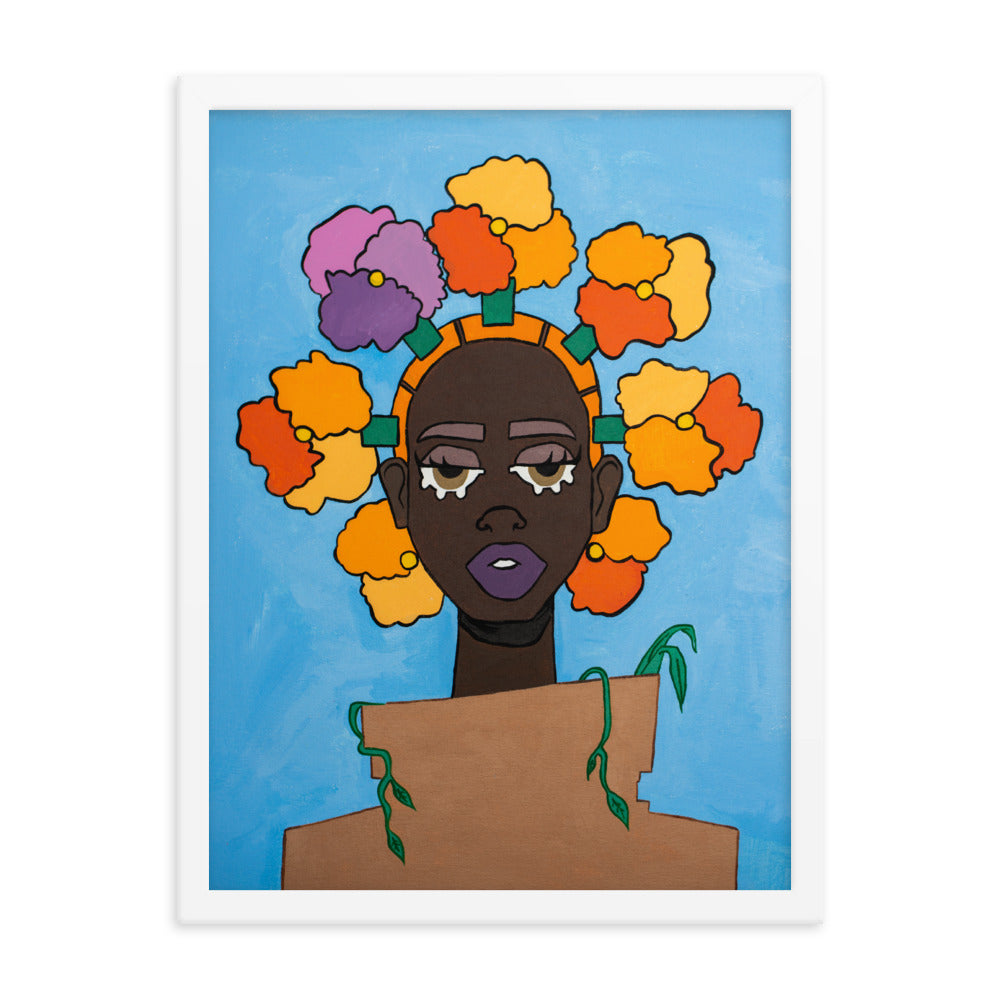 Framed "POTHEAD" Print