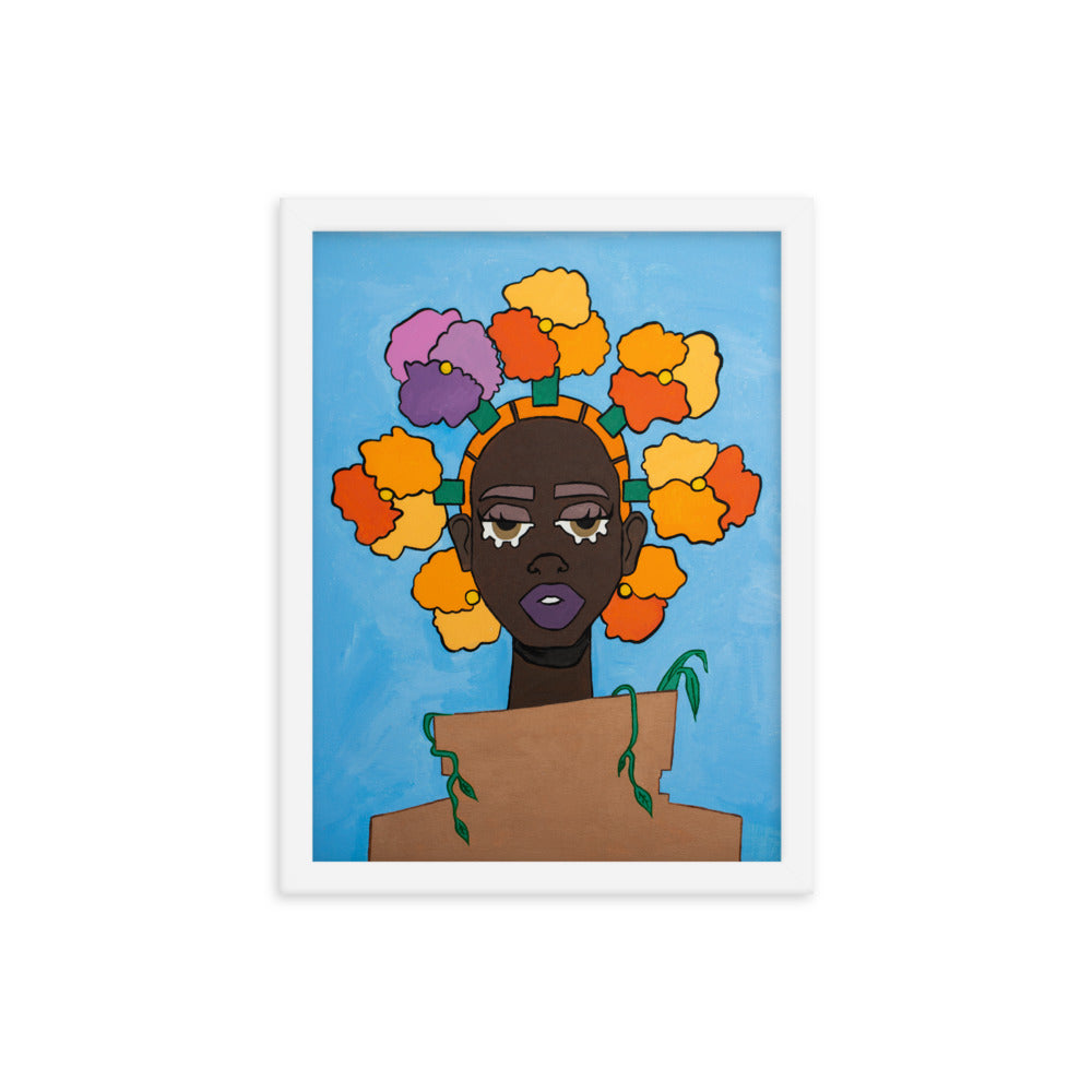 Framed "POTHEAD" Print